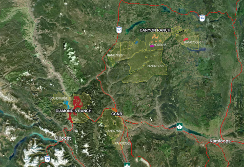 Interactive ranch map preview